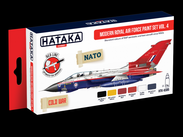 Boxart Modern Royal Air Force Paint set vol. 4 HTK-AS85 Hataka Hobby Red Line