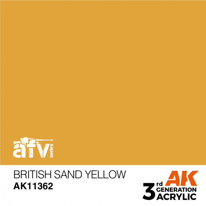Boxart British Sand Yellow  AK 3rd Generation - AFV