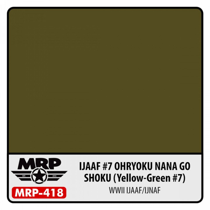 Boxart IJAAF #7 Ohryoku Nana Go Shoku (Yellow Green #7) (WWII)  MR.Paint