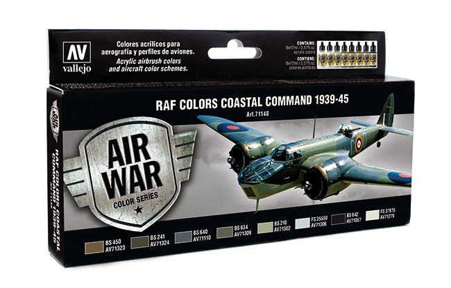 Boxart RAF Colors Coastal Command 1939-1945 - Set 71.148 Vallejo Model Air
