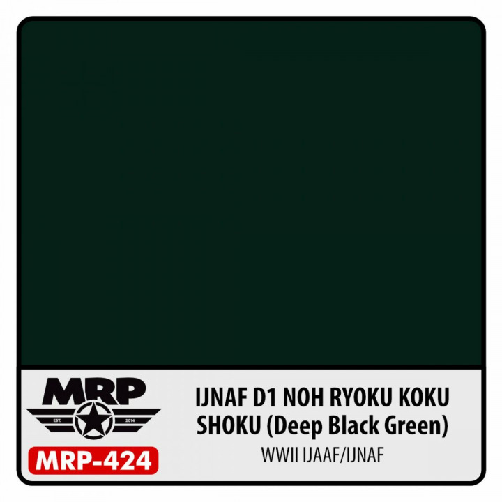 Boxart IJNAF D1 Nohryokukokushoku (Deep Black Green) (WWII)  MR.Paint