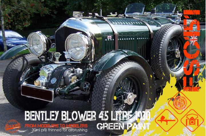 Boxart Bentley Blower 4.5 Liter 1930 Green Paint  Fire Scale Colors