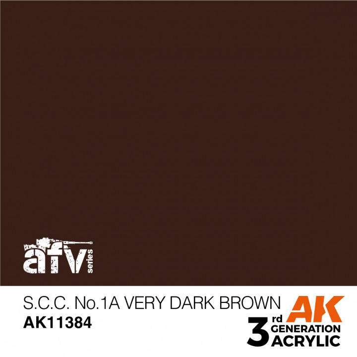 Boxart S.C.C. No.1A Very Dark Brown  AK 3rd Generation - AFV
