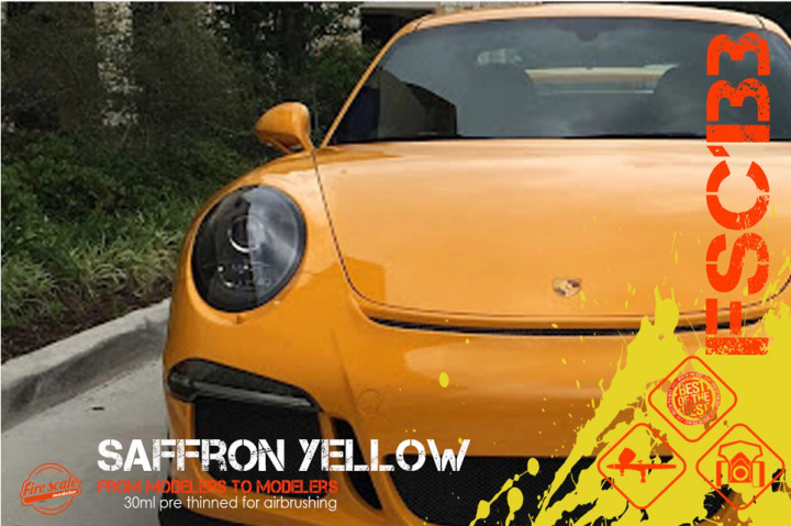 Boxart Porsche Saffron Yellow  Fire Scale Colors