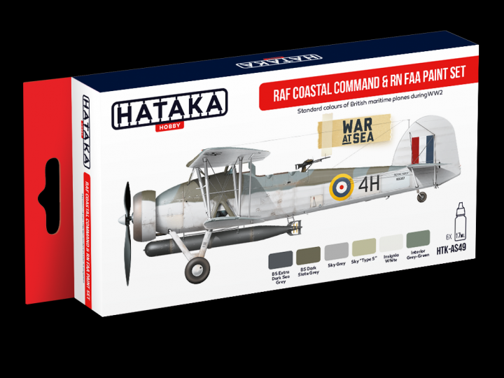 Boxart RAF Coastal Command & RN FAA Paint Set HTK-AS49 Hataka Hobby Red Line