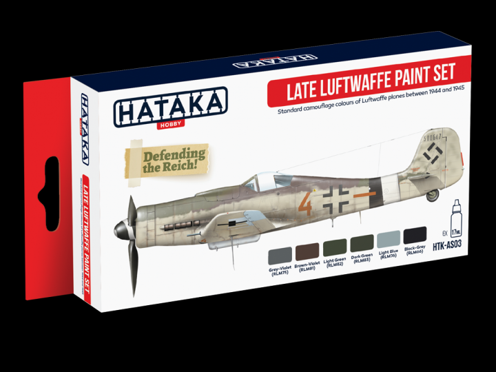 Boxart Late Luftwaffe Paint Set HTK-AS03 Hataka Hobby Red Line