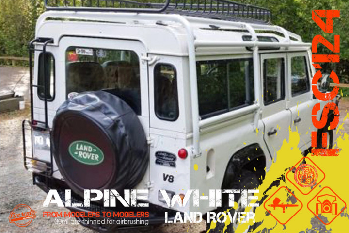 Boxart Alpine White Land Rover  Fire Scale Colors