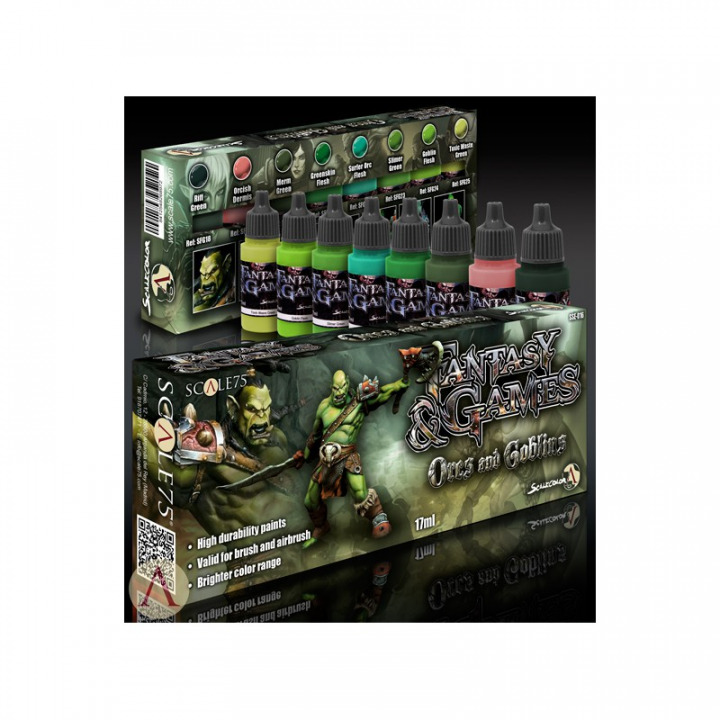Boxart Orcs and Goblins Paint Set  Scale75