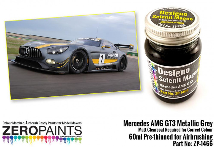 Boxart Mercedes AMG GT3 Metallic Grey (Matt)  Zero Paints