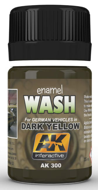 Boxart Dark Wash for Yellow Vehicles AK 300 AK Interactive