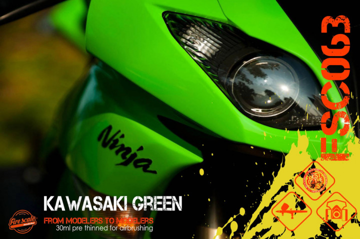 Boxart Kawasaki Green  Fire Scale Colors