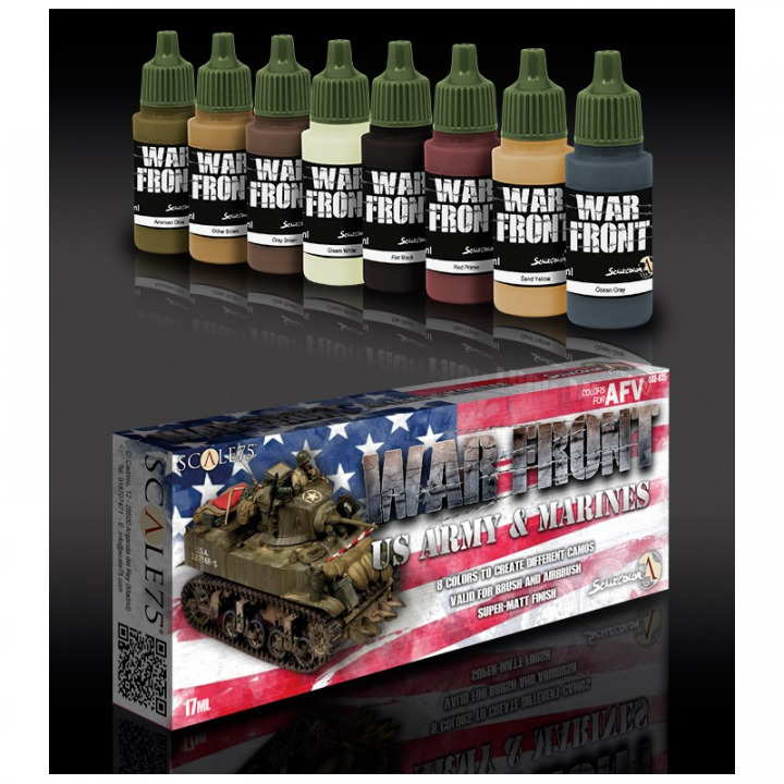 Boxart US Army and Marines Paint Set  Scale75