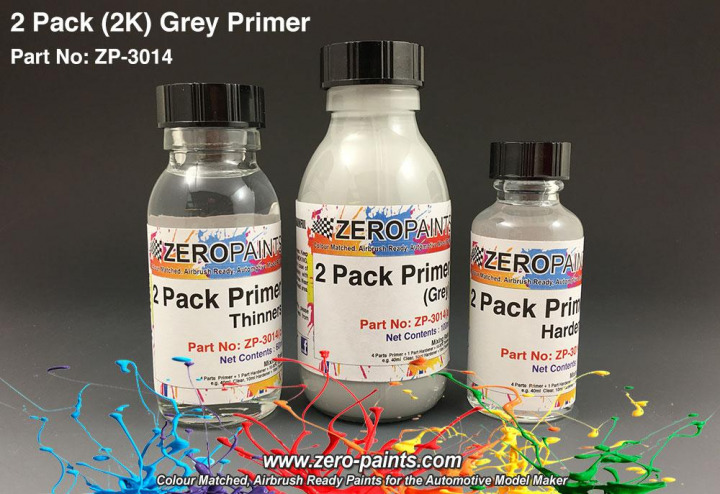 Boxart 2 Pack Grey Primer Set (2K) ZP-3014 Zero Paints