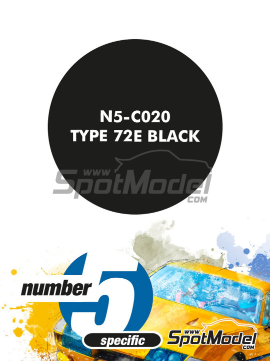 Boxart Type 72E Black  Number Five