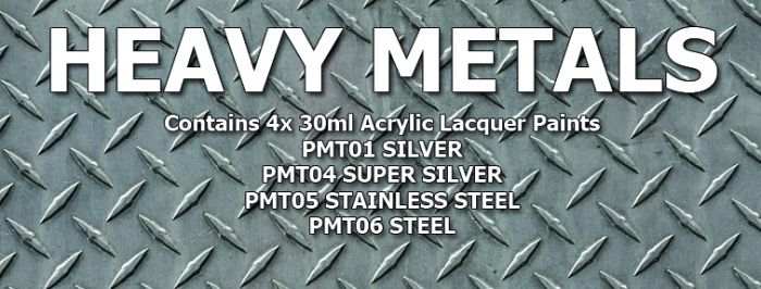 Boxart Heavy Metals Colour Set - (PMT01, PMT04, PMT05, PMT06) SET03 SMS