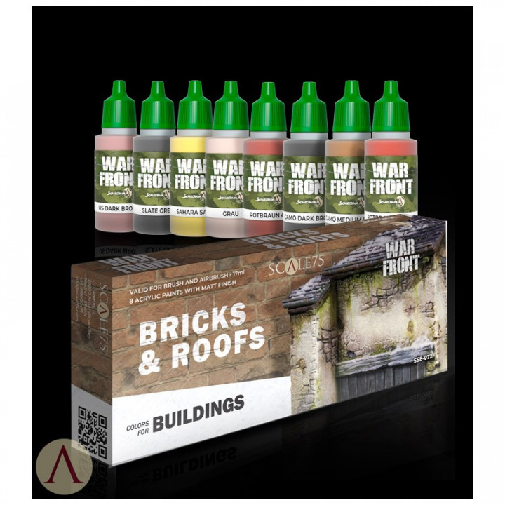 Boxart Bricks & Roofs Paint Set  Scale75