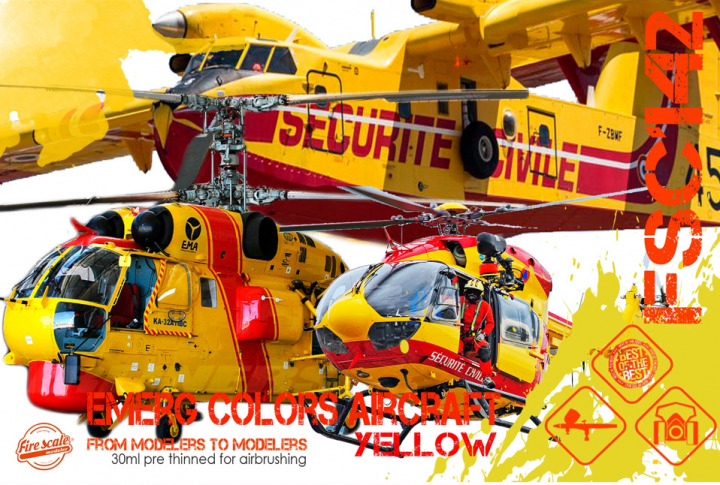 Boxart Emerg Colors Aircraft - Yellow  Fire Scale Colors