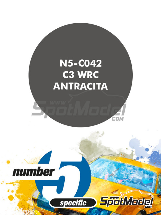 Boxart C3 WRC Antracita  Number Five