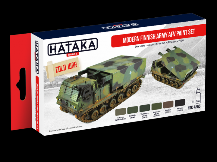 Boxart Modern Finnish Army AFV Paint Set HTK-AS65 Hataka Hobby Red Line