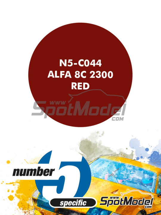 Boxart Alfa 8C 2300 Red  Number Five