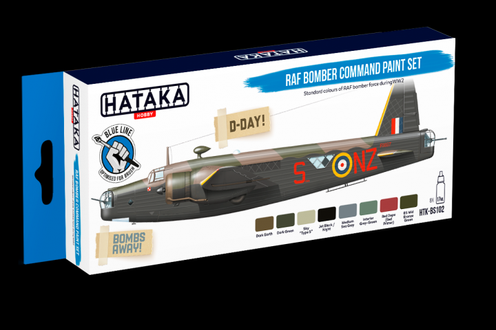 Boxart RAF Bomber Command paint set HTK-BS102 Hataka Hobby Blue Line