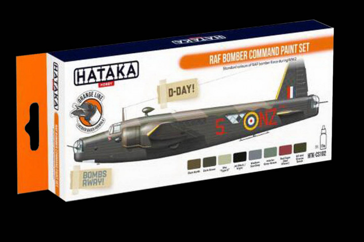 Boxart RAF Bomber Command paint set HTK-CS102 Hataka Hobby Orange Line