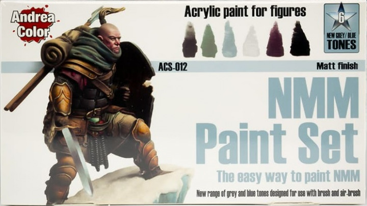 Boxart NMM (Non Metallic Metal) Paint Set Paint Set (6x17ml) ACS-012 Andrea Color