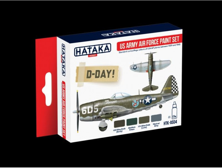 Boxart US Army Air Force paint set HTK-AS04 Hataka Hobby Red Line
