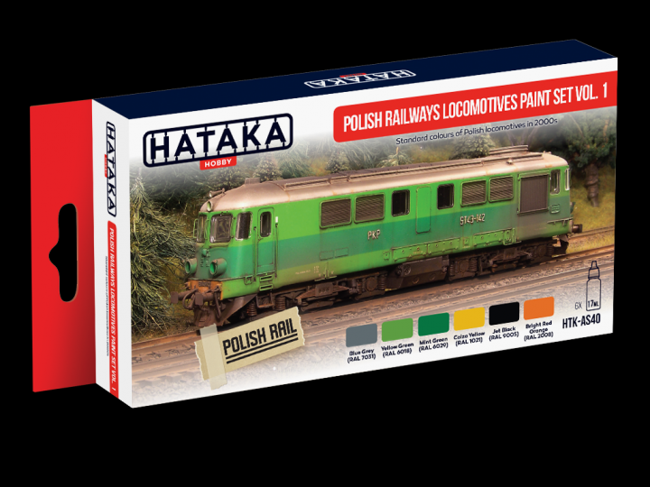 Boxart Polish Railways locomotives paint set vol. 1 HTK-AS40 Hataka Hobby Red Line