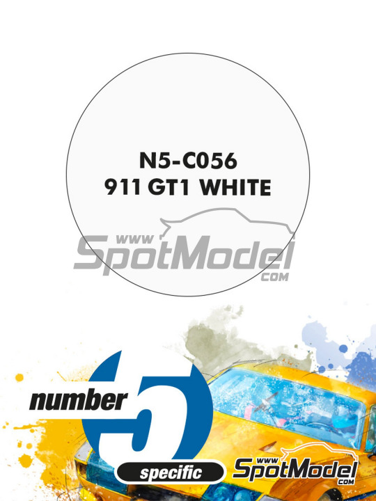 Boxart 911 GT1 White  Number Five