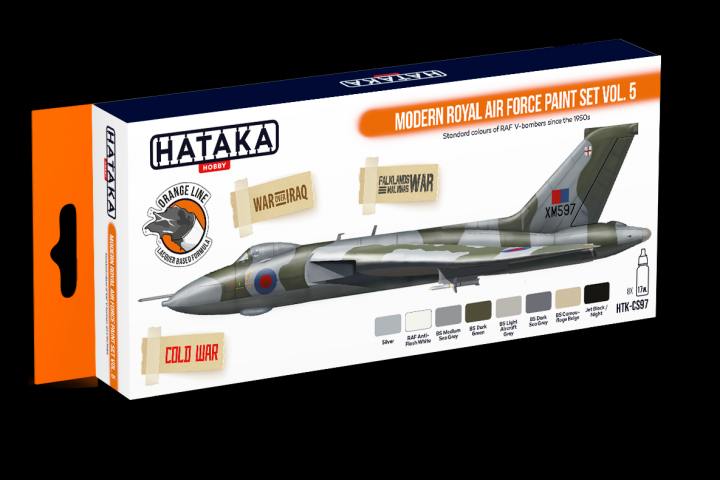 Boxart Modern Royal Air Force paint set vol. 5 HTK-CS97 Hataka Hobby Orange Line