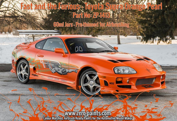 Boxart Fast and the Furious Toyota Supra Orange Pearl  Zero Paints