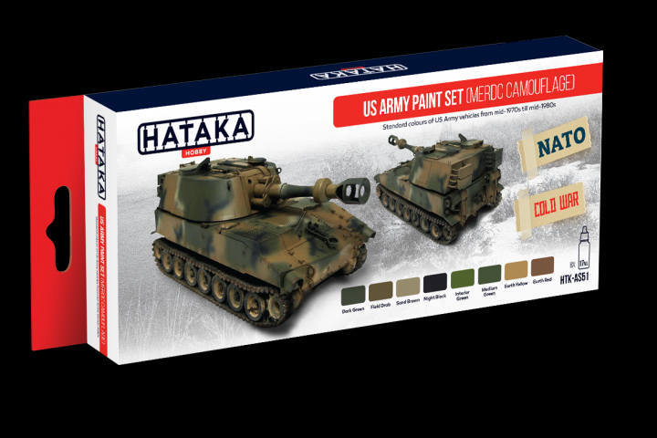 Boxart US Army paint set (MERDC camouflage) HTK-AS51 Hataka Hobby Red Line