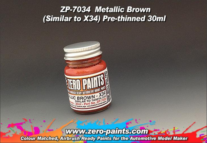 Boxart Metallic Brown - Similar to Tamiya X34  Zero Paints