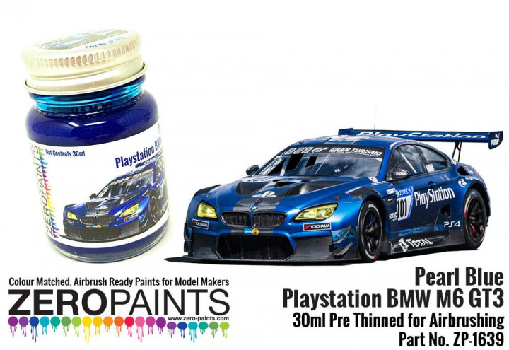 Boxart Pearl Blue Playstation BMW M6 GT3  Zero Paints