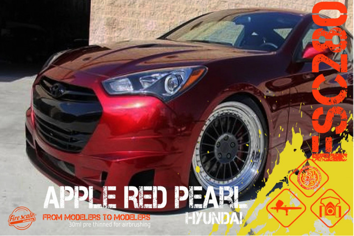 Boxart Apple Red Pearl Hyundai  Fire Scale Colors