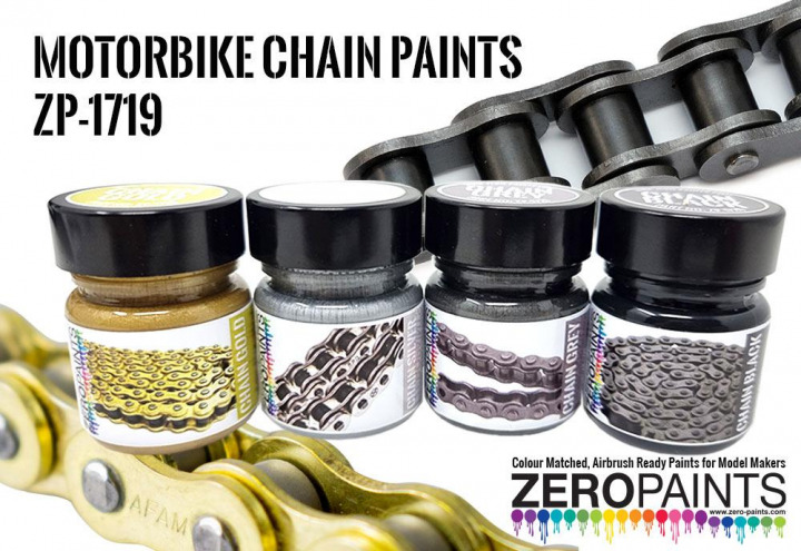 Boxart Motorbike Chain Paints - Grey ZP-1719-Grey Zero Paints