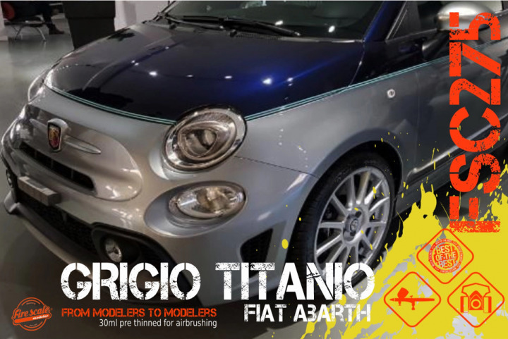 Boxart Grigio Titanio Fiat Abarth  Fire Scale Colors