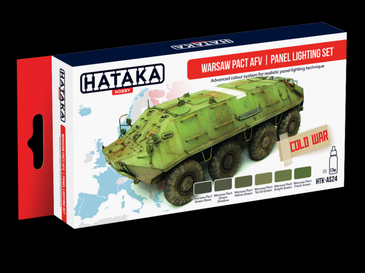 Boxart Warsaw Pact AFV | panel lighting set HTK-AS24 Hataka Hobby Red Line