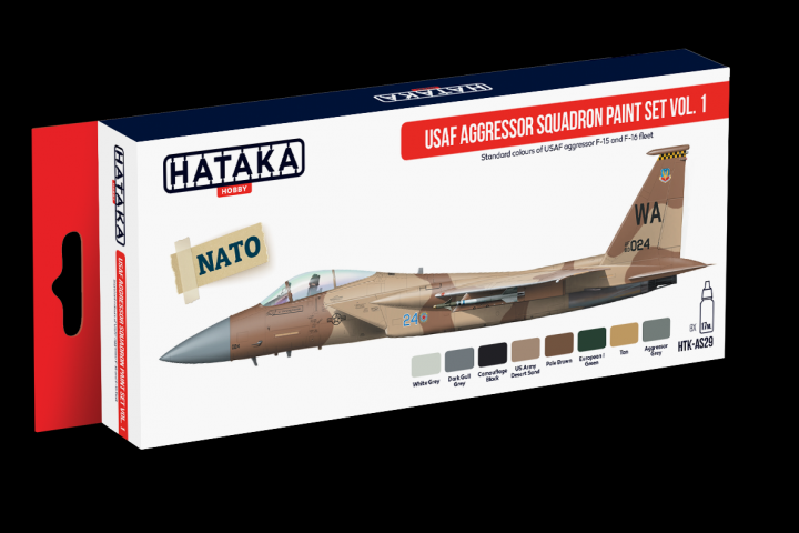 Boxart USAF Aggressor Squadron paint set vol. 1 HTK-AS29 Hataka Hobby Red Line