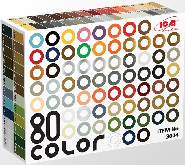 Boxart Palette of 80 colors 3004 ICM
