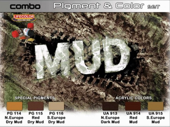 Boxart Mud Pigments & Color Set SPG05 Lifecolor