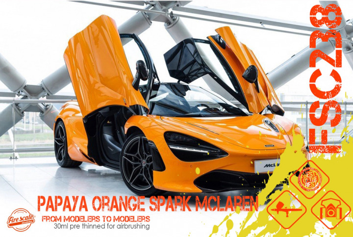 Boxart Papaya Orange Spark McLaren  Fire Scale Colors