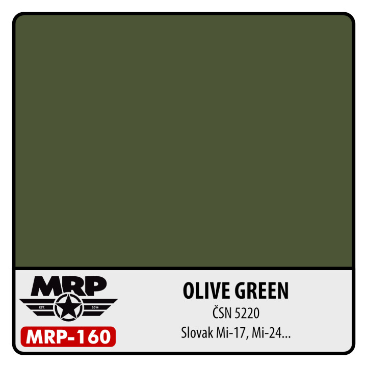 Boxart Olive Green (CSN 5220) Slovak Mi-17, Mi-24..  MR.Paint