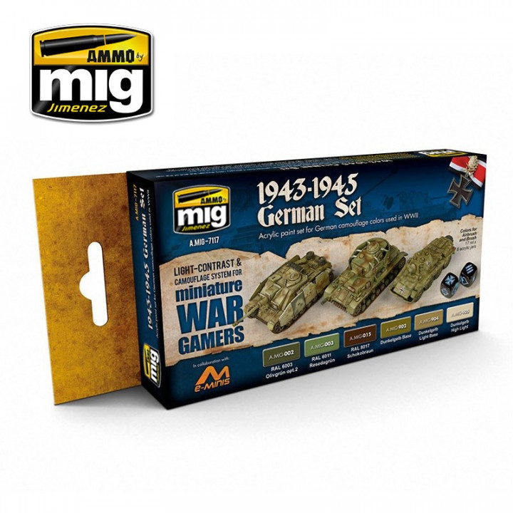 Boxart Wargame 1943-1945 German Set  Ammo by Mig Jimenez