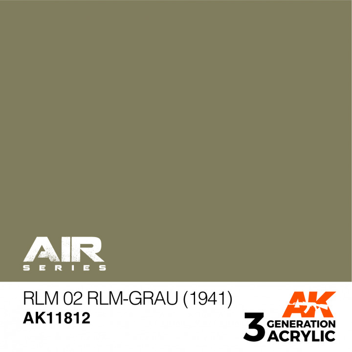 Boxart RLM 02 RLM-Grau (1941) AK 11812 AK 3rd Generation - Air