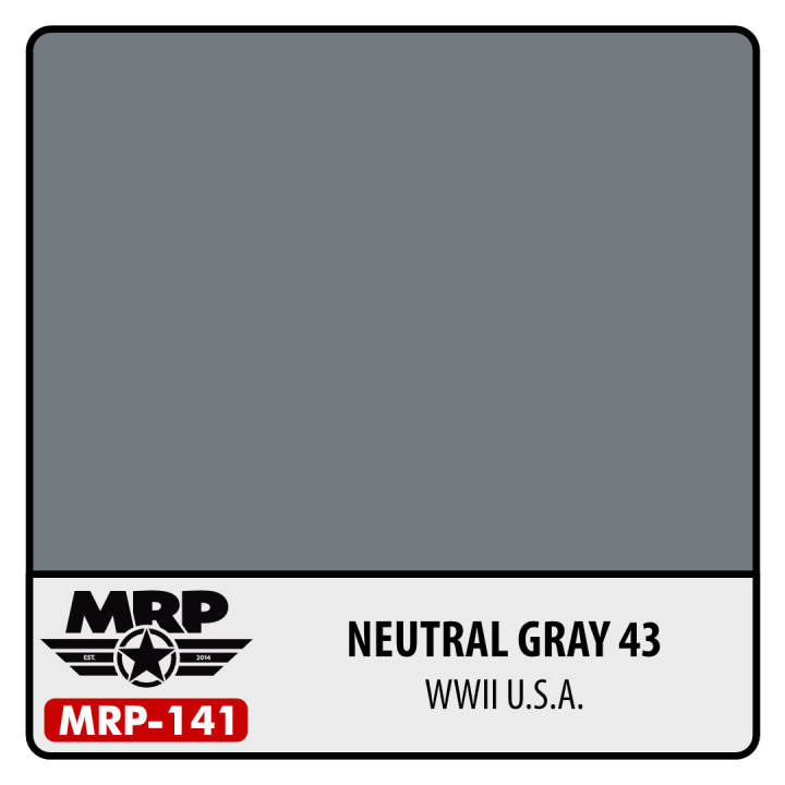 Boxart WWII US - Neutral Grey 43  MR.Paint