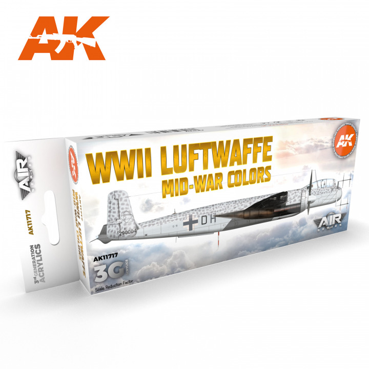 Boxart WWII Luftwaffe Mid-War Colors AK 11717 AK 3rd Generation - Air