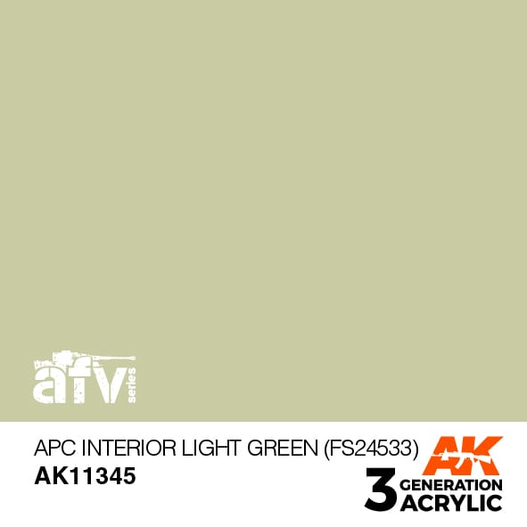 Boxart APC Interior Light Green (FS 24533) AK 11345 AK 3rd Generation - AFV