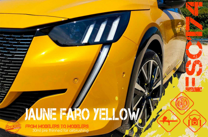 Boxart Jaune Faro Peugeot  Fire Scale Colors